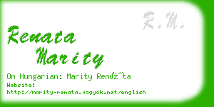 renata marity business card